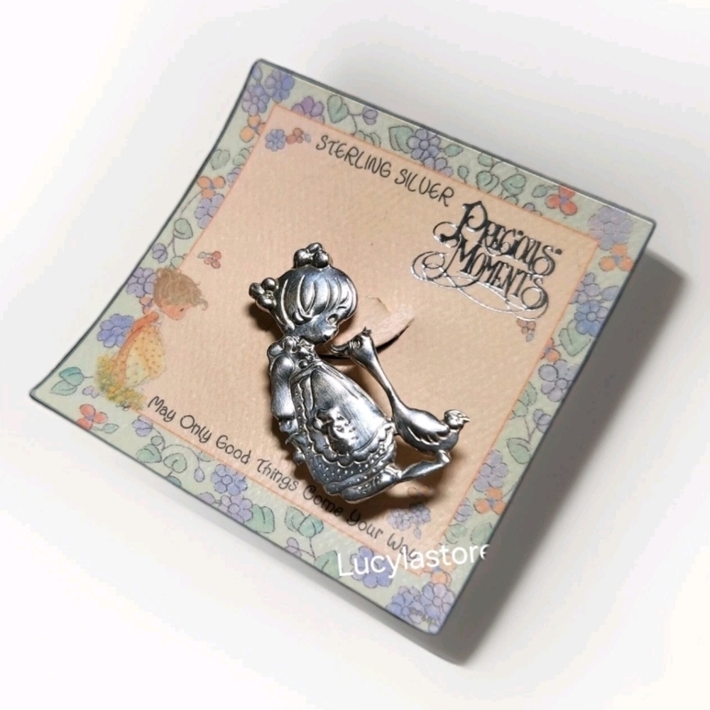 Precious Moments Sterling Silver Brooch